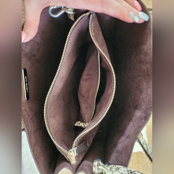 Michael Kors large snakeskin Mercer satchel - Picture 3 of 6